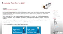 Desktop Screenshot of debtfree2009.wordpress.com