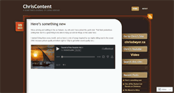 Desktop Screenshot of chriscontent.wordpress.com