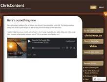 Tablet Screenshot of chriscontent.wordpress.com
