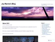 Tablet Screenshot of joymarino.wordpress.com
