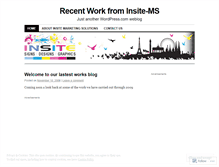 Tablet Screenshot of insitework.wordpress.com