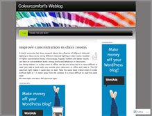 Tablet Screenshot of colourcomfort.wordpress.com