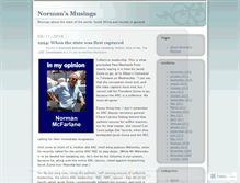 Tablet Screenshot of mymusingscoza.wordpress.com