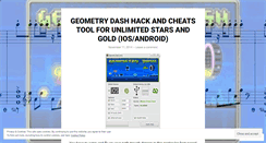 Desktop Screenshot of geometrydashhackupdate.wordpress.com