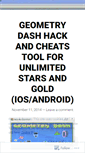 Mobile Screenshot of geometrydashhackupdate.wordpress.com