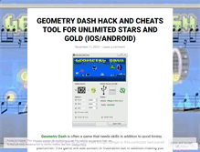 Tablet Screenshot of geometrydashhackupdate.wordpress.com