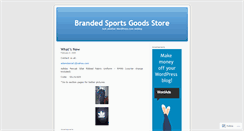 Desktop Screenshot of brandedsports.wordpress.com