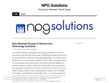 Tablet Screenshot of npgsolutions.wordpress.com