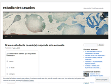 Tablet Screenshot of estudiantescasados.wordpress.com