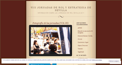 Desktop Screenshot of jornadasrolsevilla.wordpress.com