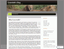 Tablet Screenshot of gracetalk.wordpress.com