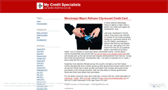 Desktop Screenshot of mycreditspecialists.wordpress.com