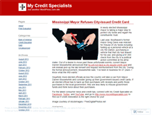 Tablet Screenshot of mycreditspecialists.wordpress.com