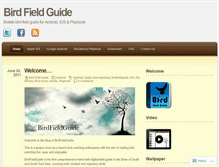 Tablet Screenshot of birdfieldguide.wordpress.com