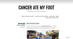Desktop Screenshot of canceratemyfoot.wordpress.com