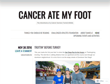 Tablet Screenshot of canceratemyfoot.wordpress.com