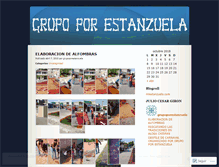 Tablet Screenshot of grupoporestanzuela.wordpress.com