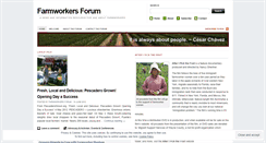 Desktop Screenshot of farmworkersforum.wordpress.com