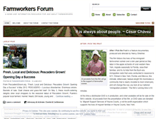 Tablet Screenshot of farmworkersforum.wordpress.com