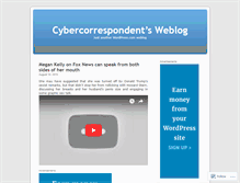 Tablet Screenshot of cybercorrespondent.wordpress.com