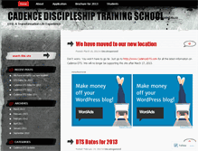 Tablet Screenshot of cadencedts.wordpress.com