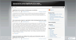 Desktop Screenshot of interpretacionsuenos.wordpress.com