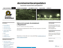 Tablet Screenshot of decreixementacampadabcn.wordpress.com