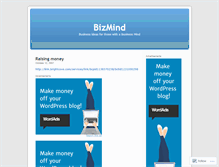 Tablet Screenshot of bizmind.wordpress.com