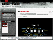 Tablet Screenshot of innovativeword.wordpress.com