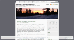 Desktop Screenshot of bluemountainlodge.wordpress.com