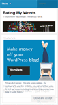 Mobile Screenshot of eatingmywords13.wordpress.com