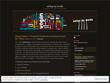 Tablet Screenshot of eatingmywords13.wordpress.com