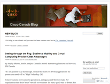 Tablet Screenshot of ciscocanada.wordpress.com