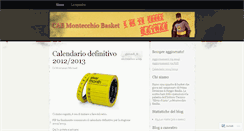 Desktop Screenshot of cabmontecchiobasket.wordpress.com