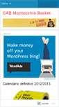 Mobile Screenshot of cabmontecchiobasket.wordpress.com