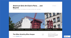 Desktop Screenshot of americangirlsartclubinparis.wordpress.com