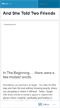 Mobile Screenshot of andshetoldtwofriends.wordpress.com