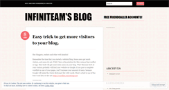 Desktop Screenshot of infiniteamblog.wordpress.com