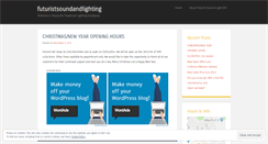 Desktop Screenshot of futuristsoundandlighting.wordpress.com