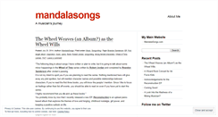 Desktop Screenshot of mandalasongs.wordpress.com
