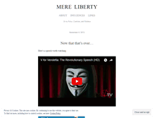 Tablet Screenshot of mereliberty.wordpress.com