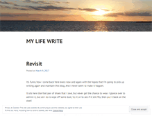 Tablet Screenshot of mylifewrite.wordpress.com