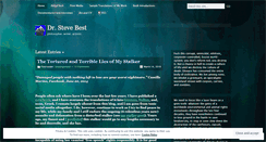 Desktop Screenshot of drstevebest.wordpress.com