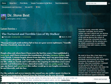 Tablet Screenshot of drstevebest.wordpress.com