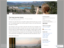 Tablet Screenshot of kattracks.wordpress.com