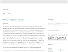 Tablet Screenshot of chrisdenney.wordpress.com