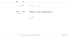 Desktop Screenshot of manenocampus.wordpress.com