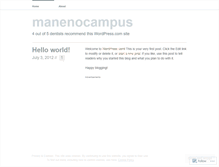 Tablet Screenshot of manenocampus.wordpress.com