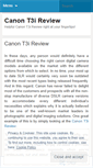 Mobile Screenshot of canont3ireviews.wordpress.com