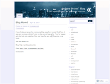 Tablet Screenshot of andrewpeters.wordpress.com
